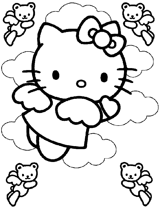 Hello Kitty kolorowanki